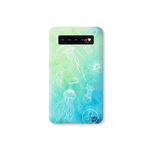 送料無料♪水彩とゆらめくくらげ柄モバイルバッテリー