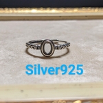 Silver925 約6×4mm用P リング台座1個