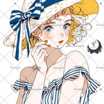 【C262】teatea.オリジナル 人物ステッカー