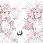 【C356】teatea.オリジナル 人物ステッカー