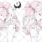 【C383】teatea.オリジナル 人物ステッカー