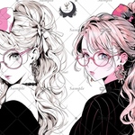 【C386】teatea.オリジナル 人物ステッカー