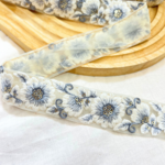 ホワイト☆インド刺繍リボン  