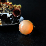 ピンクムーンストーン キャッツ シルバーリング Pink Moonstone Cats Silver Ring