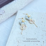 【花の雫】水引のピアス／イヤリング