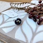 dryflower mini ring  navy/ドライフラワー  レジン
