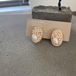 Mar23＊TSU BUTSU BU×Pearl  ホワイト×パールサージカルステンレス　ピアス　イヤリング