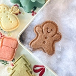 【クリスマス】〈ジンジャーマン〉ミニ クッキー型/かわいい/プレゼント/ギフト/手作り/サンタ/トナカイ/ツリー/手袋/アイシングクッキー/クッキー缶