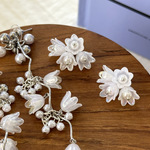 すずらん フラワー チャーム 【2個入】 シルバー 花 材料 手芸 手芸用品 クラフト おしゃれ かわいい ハンドメイドパーツ アクセサリー アクセサリーパーツ bits b2177-2