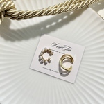 イヤーカフ（pearl × gold 2点セット）