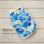 犬服　波　富士山　タンクトップ