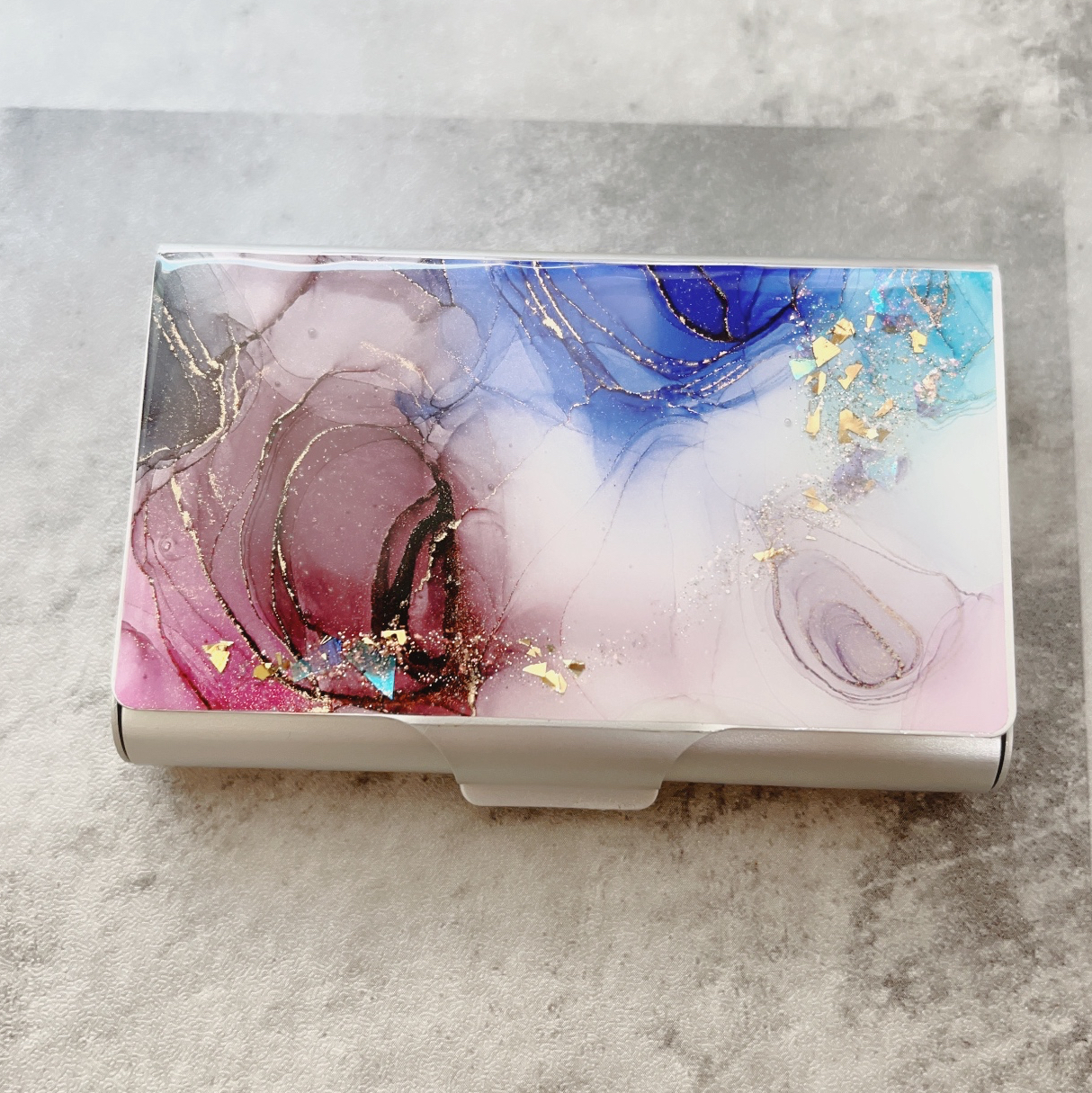 アルコールインクアート 壁掛け時計 エタンセルの綿あめ - SAITOU'S