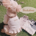 ちびハート フリルキャミ 犬服 2024 新作 春 夏 秋 服 オールシーズン 韓国 かわいい オシャレ わんこ服