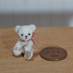 3.4cm ミニミニ クマちゃん (アイボリー)