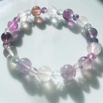 天然石 *couronne de fluorine 2* 🌈 フローライト ブレスレット