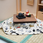 1/12ミニチュアこたつ 猫柄