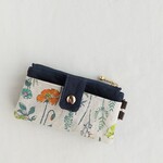 ふたごポーチ（ご希望サイズ）【ボタニカル × ネイビー】