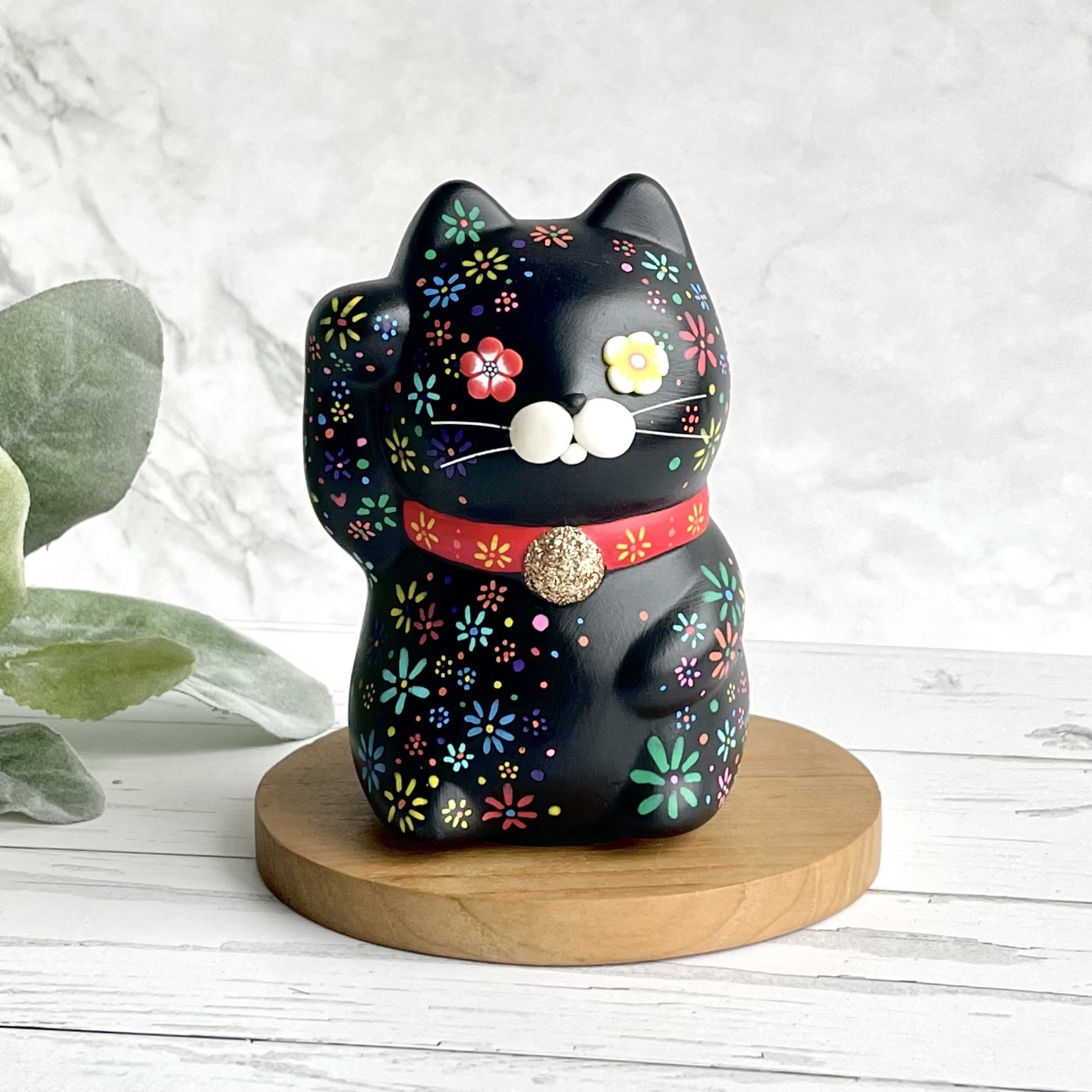 元気を招く、オレンジのメキシコ招き猫ニャン - HAPPY NYANMO'S