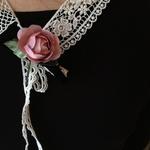 sale**ローズのコサージュ　ダークピンク