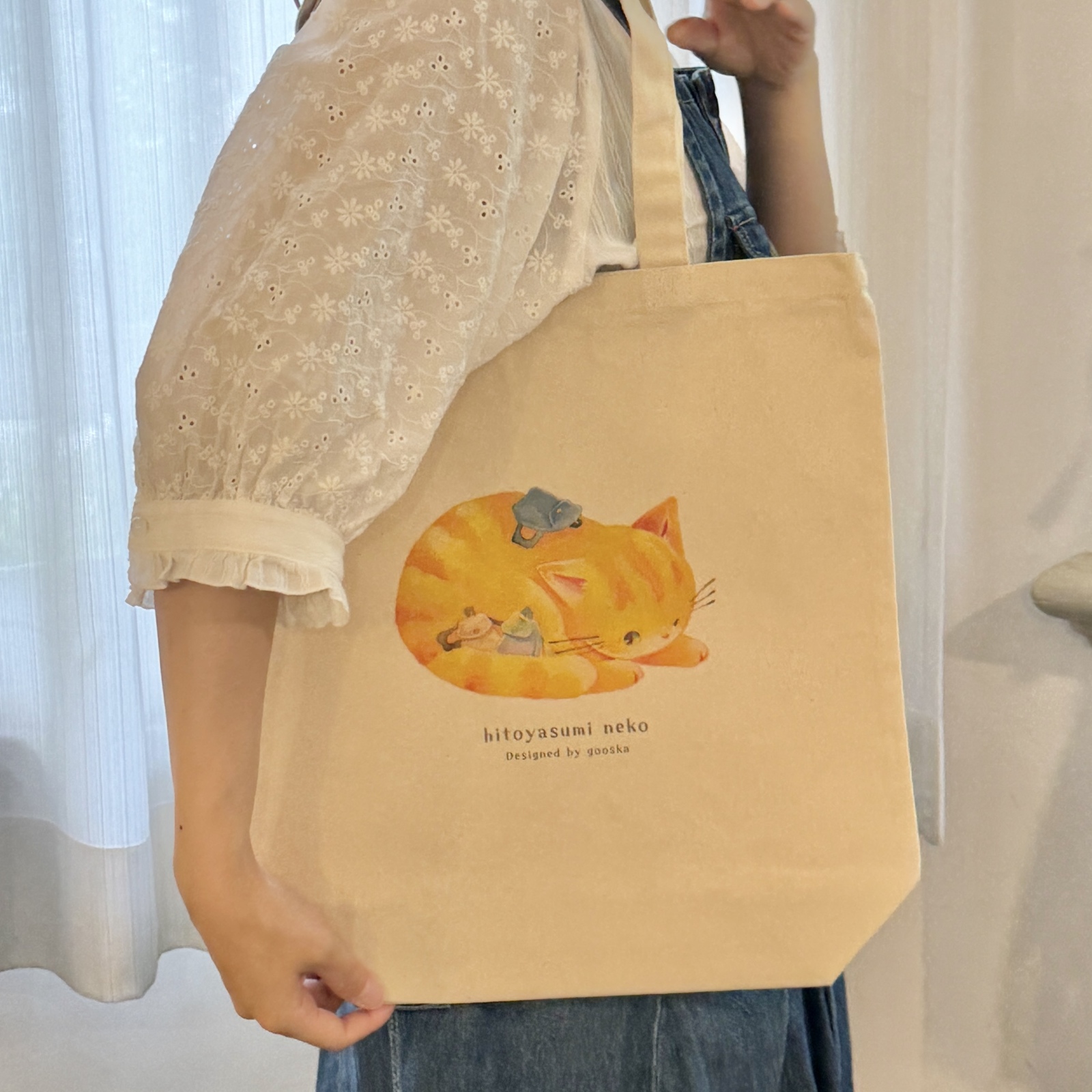 ぺたんこA4トート・3月ウサギ・ピンク- 大人可愛いハンドメイド