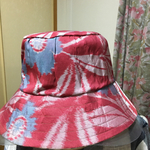 古布で作った帽子
