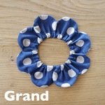 《ザビエルGrand》ティルダ シャンブレードット デニム　猫の首輪