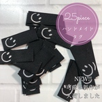 25枚set ニコちゃん ハンドメイド 布ダグ シンプル 可愛い 刺繍