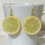 スライスレモンのピアス♪（再販）