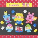 壁面飾り　幼稚園　保育園　７月　８月　かき氷　summer