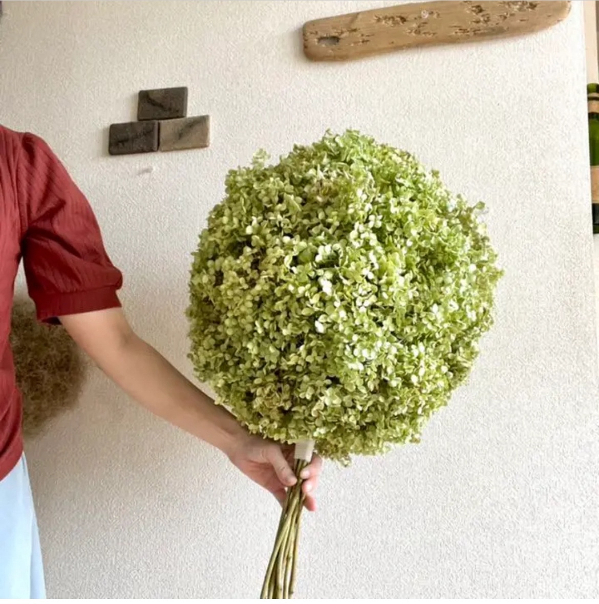 アナベル紫陽花 リース スワッグ ブーケ フライングリース フライング