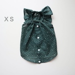 [犬服] XSサイズ 完成品 チワワ　　　　　　　　　　　金平糖柄 キャミソール ワンピース 背中開き バックオープン　