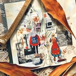 ★5月新入荷★[甜蜜生活] [TM-015] 環島旅行(Let us go on a road trip) 女の子 クリアPETテープ 切り売り(約4cm×90cm)