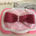 【送料無料】モロッカンピンク♡おしりふき・ウェットティッシュのフタ