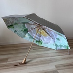 日傘 雨傘 折りたたみ傘 骨8本 晴雨兼用 完全遮光 UVカット UPF50 花柄1