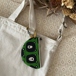 ミニポーチ　半月のかたち　ミニ持ち手付き