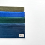 再販2】名入れ可＊無地(BL)＊オーガニックコットン＊6重ガーゼハンカチ