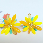 My flower yellow イヤリング ピアス