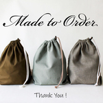 【cyanwind様専用】Kinchaku Basic リネンキャンバス スモーキーブルー