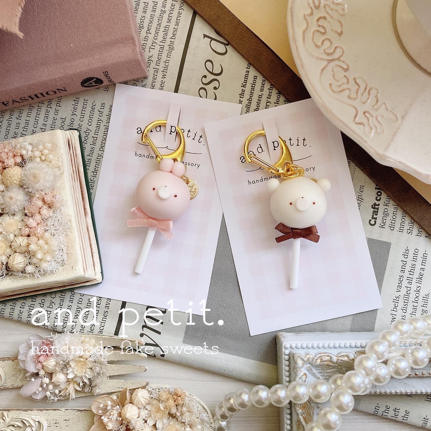 オーダー品⭐︎ハンドメイド　フェイクスイーツ　キーホルダー　チャーム オーダー品⭐︎ハンドメイド フェイクスイーツ キーホルダー