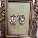 （SALE）oval peal yearring