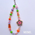 ビーズストラップ🧡💚スマホストラップ💜ハンドストラップ🧸ファンシーポップPOP🟠¨̮*/MIMI. 