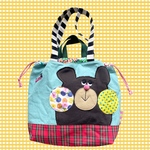 くまるんBIG巾着バッグ　トートバッグ　マザーズバッグ　ショルダーバッグ