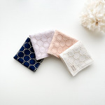 特集掲載『 サークルレース 』名入れ可｜国産サークルレース+オーガニックコットン｜ガーゼハンカチ｜プチギフト｜贈り物｜結婚式｜二次会｜