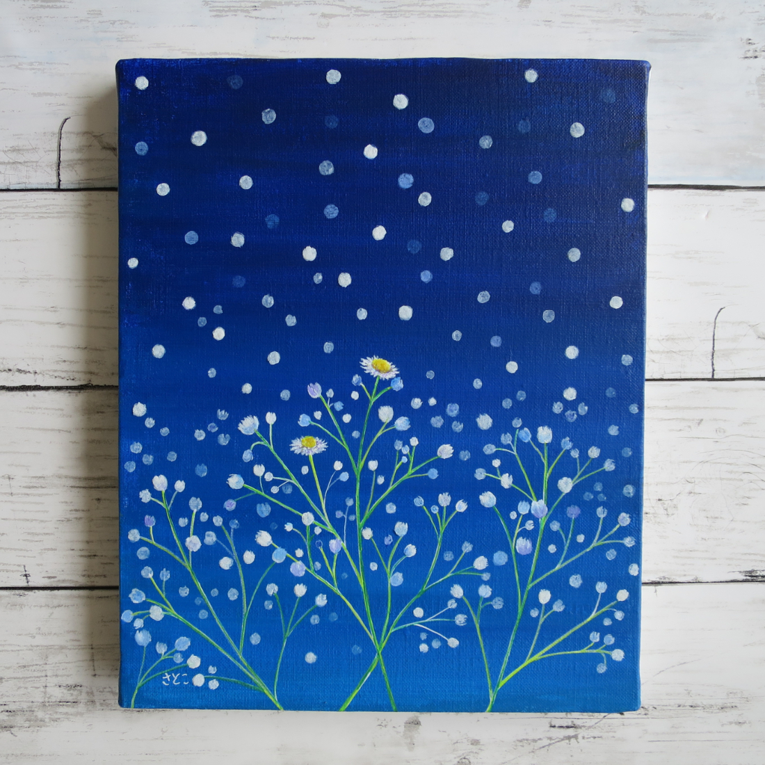 アクリル原画「雪」