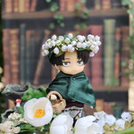 小人の花冠・スズラン　（オビツ11サイズ）　布花