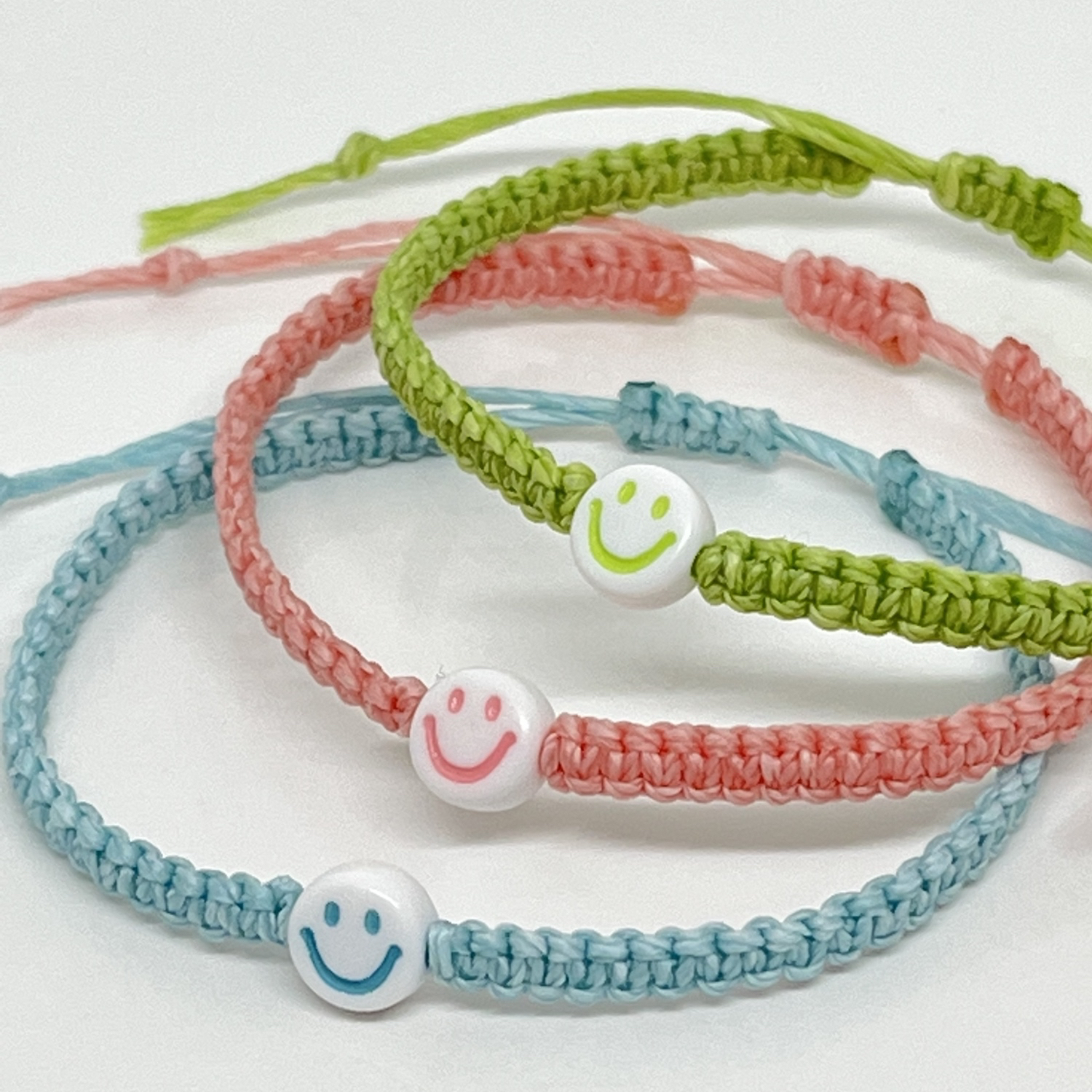 550〜 Smile ニコちゃん ミサンガ アンクレット オーダー受付中