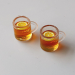 ミニチュア ドリンク 2個セット ホット レモンティー