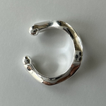 イヤーカフ《スターリングシルバー》（片耳用）ユニセックス　シルバー925 イヤカフ　silver925 イヤカフウェーブ　シンプルカフ　はさむだけ　クリックポスト　925刻印　