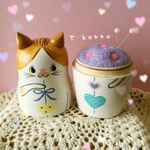 E様ペットオーダー品＊猫ちゃんマトリョーシカ針山
