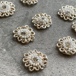 [5個セット] [実物のお色味と違う場合があります] インド刺繍リボン　花　インド刺繍　スパンコール　刺繍リボン　リボン　りぼん　※10月8日よりゆうパケットにて発送